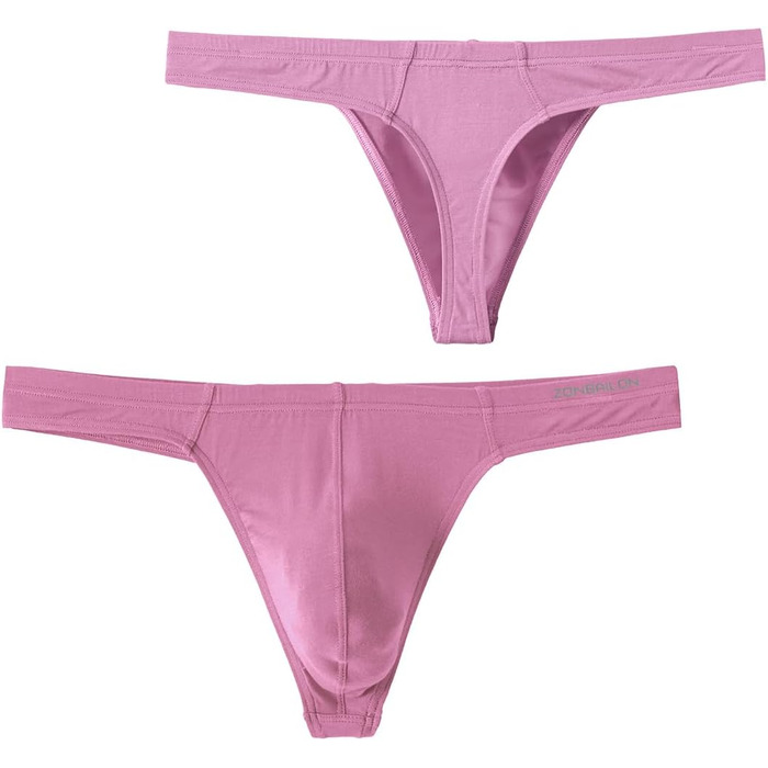 Тангі (BIATWOWR) - чоловічі труси-сліпи з еластичного матеріалу без етикетки, рожеві (3XL)