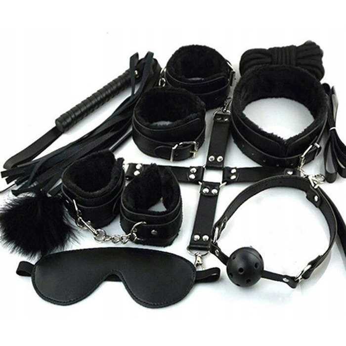 BDSM-набір LoveSex, чорний, 8 предметів