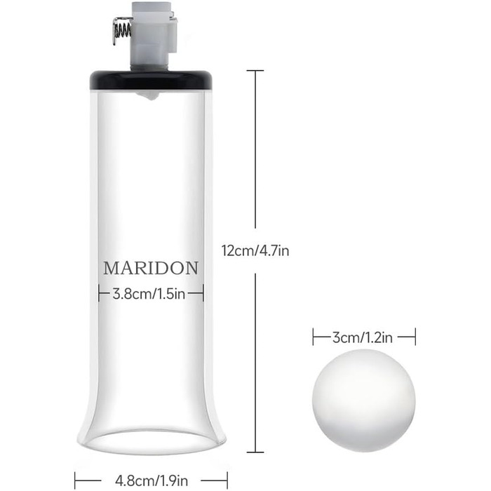 Вакуумний пристрій для розтягування крайньої плоті (пеніс-насос) з манометром - для чоловіків