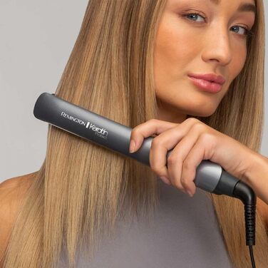 Випрямляч для волосся Remington S8540 Protect з керамічним покриттям, кератином та мигдальною олією, LCD-дисплей, 150-230°C, чорний