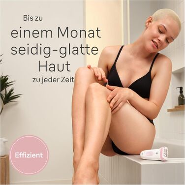 Епілятор Braun Silk-épil 7-011 для жінок, сріблястий: для вологого та сухого використання, водонепроникний, з бритвою, тримером для бікіні та чохлом
