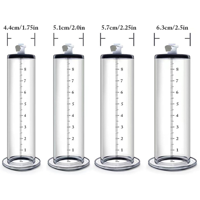 Вакуумний насос для збільшення статевого члена з манометром, аксесуар для чоловіків, преміум-якість, м'який та гнучкий (22.9*4.4 см)