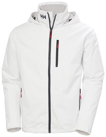 Чоловіча утеплена куртка-мідлеєр Helly Hansen Midlayer Crew Jacket 2.0 з капюшоном, водонепроникна outdoor-куртка, біла, розмір 4XL