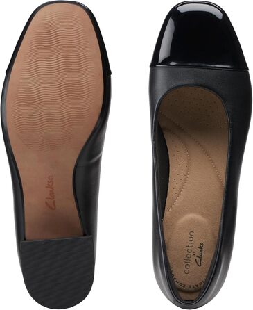 Жіночі туфлі-човники Clarks Marilyn Sara, шкіряні, чорні, розмір 40 EU