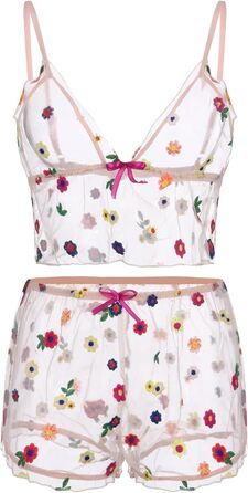 Піжама жіноча коротка з тонкими бретелями, сукня з стрингом, сексуальна спідня білизна, комплект з бюстгальтером пуш-ап та стрингами