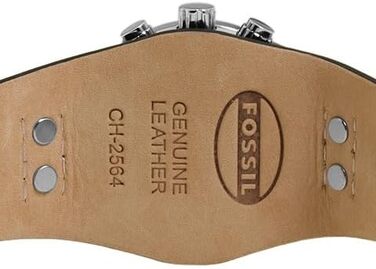 Чоловічий годинник-хронограф Fossil Coachman 45 мм, синій циферблат, сталевий або шкіряний ремінець