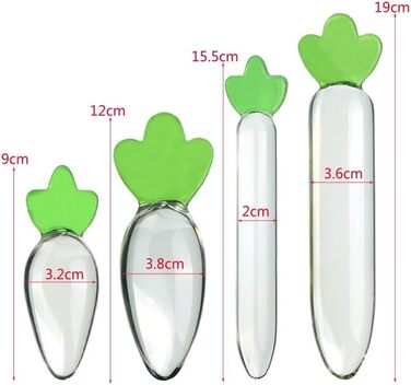 Анальний плаг Karotte Glas: плаг для анусу з скла, іграшка для дорослих