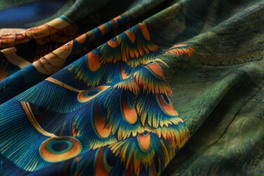 Халат жіночий Ledamon, довгий, квітковий, халат для ванної, нічна сорочка, універсальний розмір, трав'яний зелений