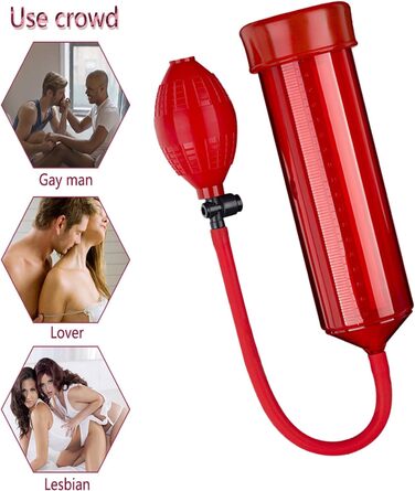 Ручний пеніс-насос TRQOYTU з мірною шкалою та помпою. Тренажер для стимуляції та збільшення пеніса. Іграшка для дорослих.