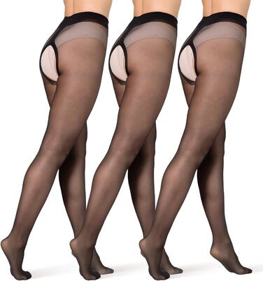 Шкарпетки-шкарпетки BANANALU 20 Den з відкритим кроком (3 шт., чорний)