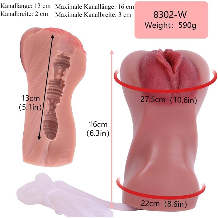 Реалістичний мастурбатор Jixaxe з функцією розпилення – 3D силікон, для чоловіків