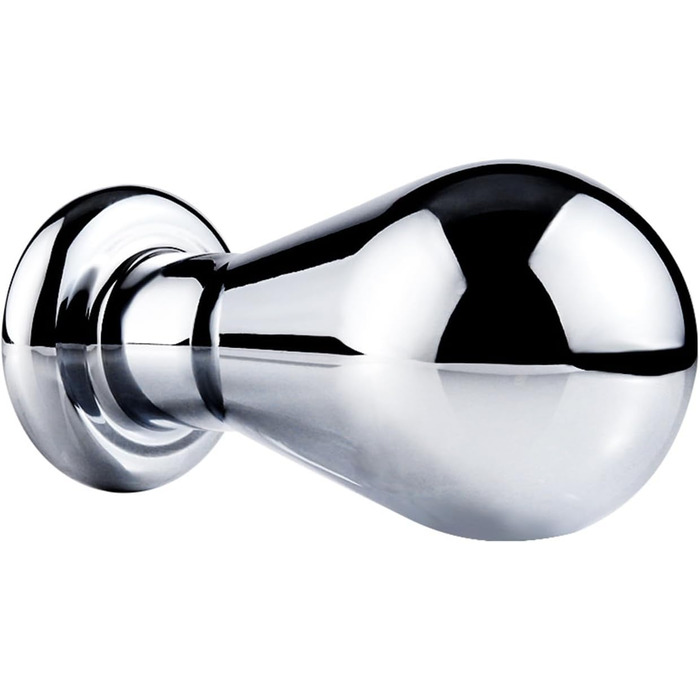 Анальний плагін Soarvlorfy з металу, великий розмір, з кристалами, для масажу G-точки та простати, анальні дилататори, іграшки для дорослих, срібло, L