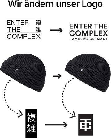 Шапка-біні Enter the Complex® Fisherman з 100% мериносової вовни, в'язана шапка-траулер унісекс, колір Petrol