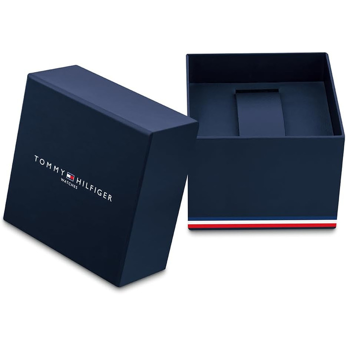 Чоловічий багатофункціональний кварцовий годинник Tommy Hilfiger з силіконовим ремінцем, індикацією дня та дати, водонепроникність 5ATM, Navy Silicone