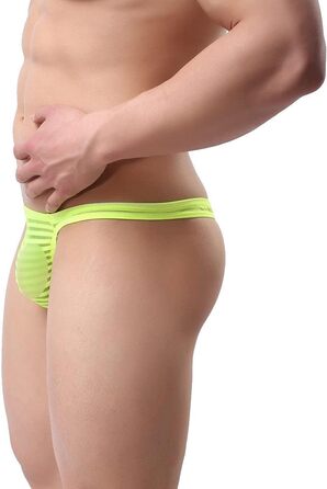 QiaTi чоловічі труси-стрінги, 6 шт. у наборі, мереживні, кольорові