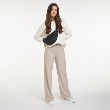Водонепроникна сумка-кросбоді GOT BAG Moon Bag у формі півмісяця з регульованим ременем, Black Monochrome