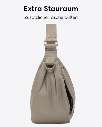 Унісекс сумка-кросбоді LARKSON Solveig Medium Gravel сіра, 6.5 л