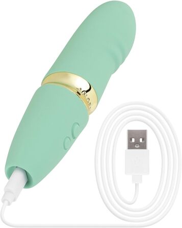 Вібратор AMORELIE Quickie для G-точки, 15 см, зелений | Водостійкий, з акумулятором