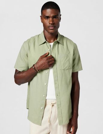 Чоловічий браслет Fossil Casual Texture зі шкіри та нержавіючої сталі, коричневий з золотом