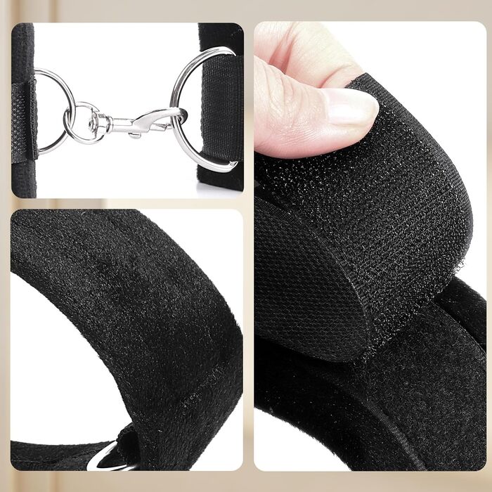 Набір для БДСМ для пар: кайдани, наручники, фіксатори для ніг та рота. Міцний набір для сексуальних ігор.