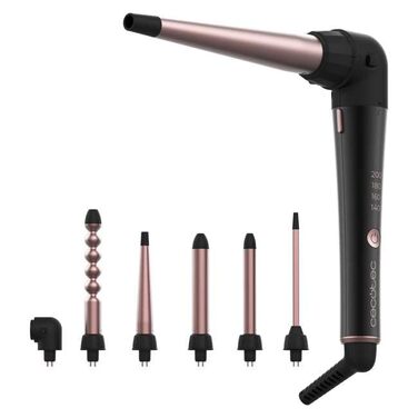 Конічний плойка-керіміка Cecotec Lockenstab SurfCare TwistConic 33W для створення природних хвиль та текстури, діаметр 13-25 мм