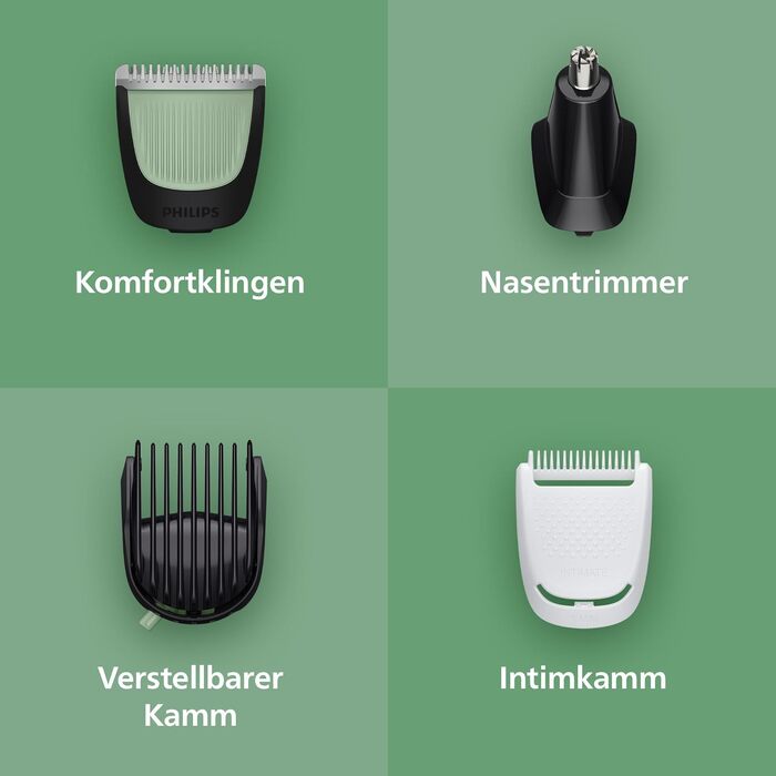 Універсальний тример Philips Multigroom 3000 серії 9-в-1 MG3946/15 для обличчя, голови та тіла, 12 налаштувань довжини
