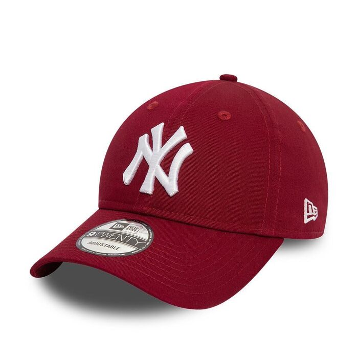 Кепка New Era MLB League Essential 9Twenty New York Yankees — регульована бейсболка, червона, один розмір