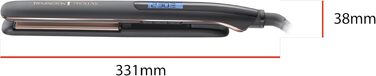 Випрямляч для волосся Remington PROluxe Midnight S9100B з керамічними пластинами 110 мм, OPTIheat, 150-230°C