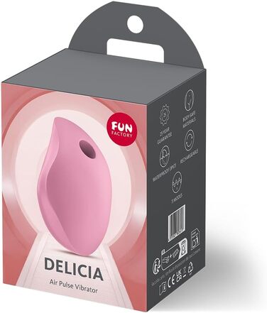 Fun Factory Delicia: Безконтактний вібратор для клітора з 11 програмами, водонепроникний (IPX7), USB-C зарядка - секс-іграшка для жінок