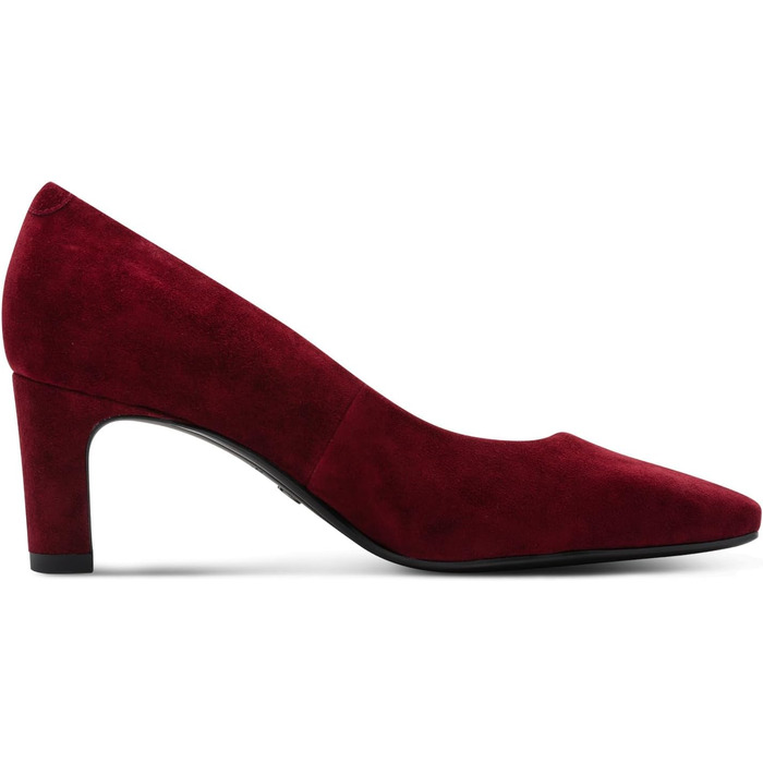 Жіночі туфлі-човники Tamaris зі шкіри, колір бордовий (Merlot), розмір 39 EU