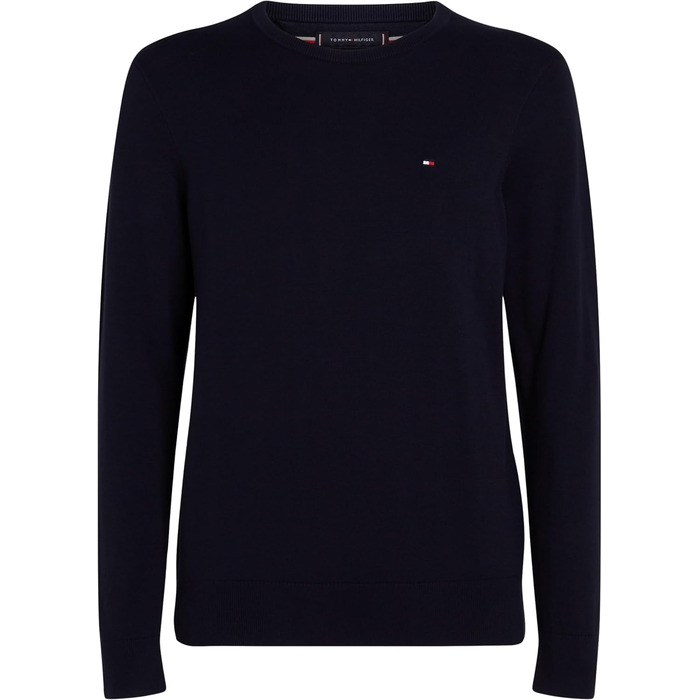 Чоловічий бавовняний джемпер Tommy Hilfiger Essential Cotton Crew Neck, синій (Desert Sky), розмір S