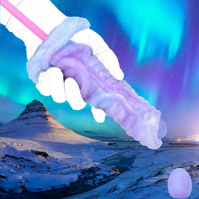 Анальний вібратор Jixaxe Monster Ovipositor з 5 силіконових яєць, стимулятор G-spot, анальний плагін, іграшки для дорослих, фіолетовий