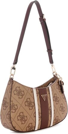 Жіноча сумка через плече GUESS Daen Noelle II з верхнім замком, коричнева (Latte-logo)