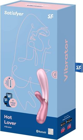 Вібратор Satisfyer Hot Lover Connect App | Bluetooth | Водостійкий (IPX7) | Зігріваючий | Для жінок | Рожевий | Зігріваючий вібратор для жінок
