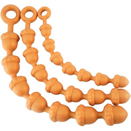 Анальні кульки з силікону NAIXBTY Extra Lang (7 кульок) з ланцюгом, анальні пробки, для чоловіків та жінок