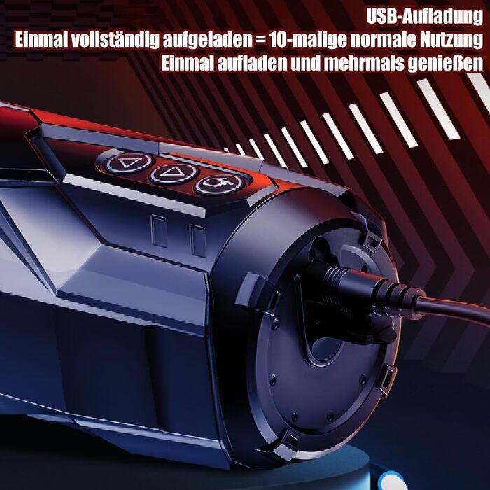 Електрична пеніс-насос Jpscor для збільшення пеніса, мастурбатор з 5 рівнями вакууму, водонепроникний (IPX6), 2 силіконові насадки