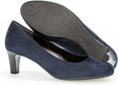 Жіночі туфлі-човники Gabor Fashion-41.400, сині (Blau River 46), розмір 35 EU