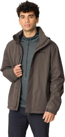 Чоловіча вітро- та водонепроникна куртка VAUDE Escape Light Jacket, дихаюча легка куртка для дощу (XXL, deer brown)