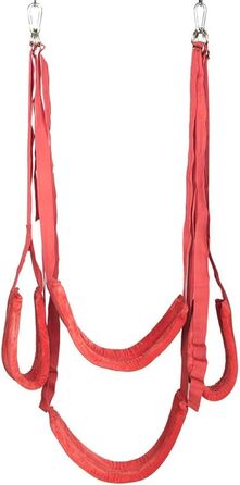 Шукальник гойдалка з рамою зі сталі, пружинним з'єднанням та дюбелями. Гойдалка для кохання, гойдалка для сексу, іграшка для пар, до 150 кг (червона)