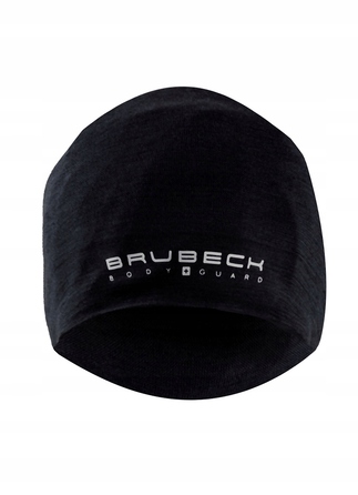 Термоактивна шапка Brubeck Active Wool, чорна, S/M