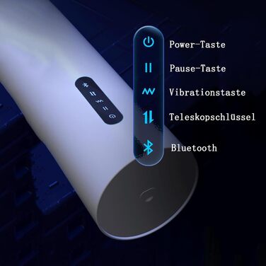Електричний масажер для чоловіків з Bluetooth, нагрівання та вібрацією. Інтимні іграшки для соло-використання