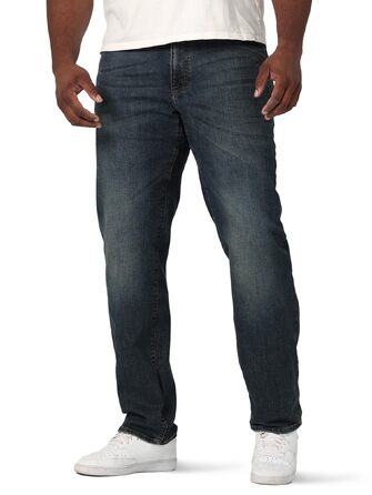 Чоловічі джинси Lee Big and Tall Extreme Motion Relaxed Straight Maverick, 44W / 32L
