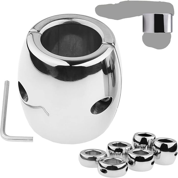 Сталеві кільця для яєчок (ходенринги) - сталеві, для чоловіків, 30/40/60 мм, з магнітом/гвинтом. Іграшки для дорослих