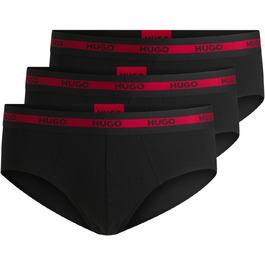 Чоловічі труси Hugo (XL, чорний) з логотипом Triple Planet, 3 шт. з бавовни