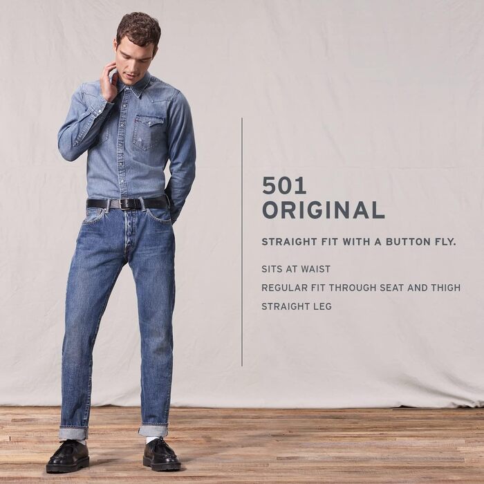 Чоловічі джинси Levi's Stonewashed Black, розмір 31W / 32L, чорні з ефектом потертості