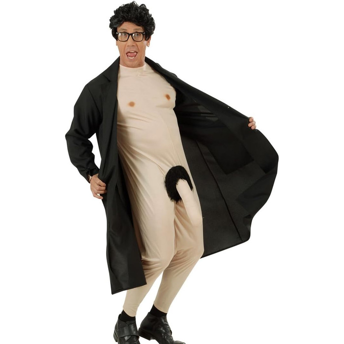 Костюм для вечірки холостяка: чоловічий костюм з оголеним торсом та пальто, S 48, карнавальний костюм для дорослих, JGA, вечірка холостяка, сексуальний костюм