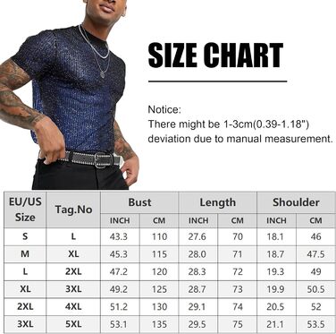 Чоловіча футболка AIEOE з блискітками, дихаюча, клубний стиль, сітка, чорна (3XL, Синій)