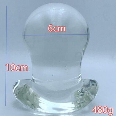 Скляний анальний плагін 60 мм - Dilatator для жінок та чоловіків, SM іграшки для пар