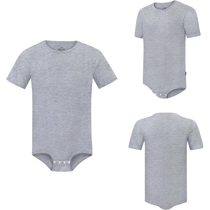 Комбінезон чоловічий Littleforbig з бавовни, вільний крій (сірий темно-сірий, L)