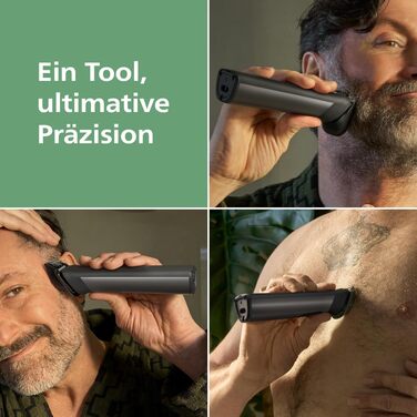 Універсальний тример Philips Multigroom Series 7000 MG7961/15 17-в-1 для обличчя, волосся та тіла, металеві леза, 26 налаштувань довжини (0,5-20 мм)